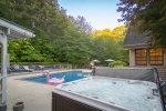 Hot tub and pool